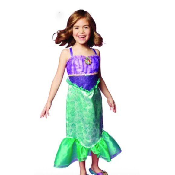 Disney Princess Ariel Costume Dress Size 4-6X - Picture 1 of 12